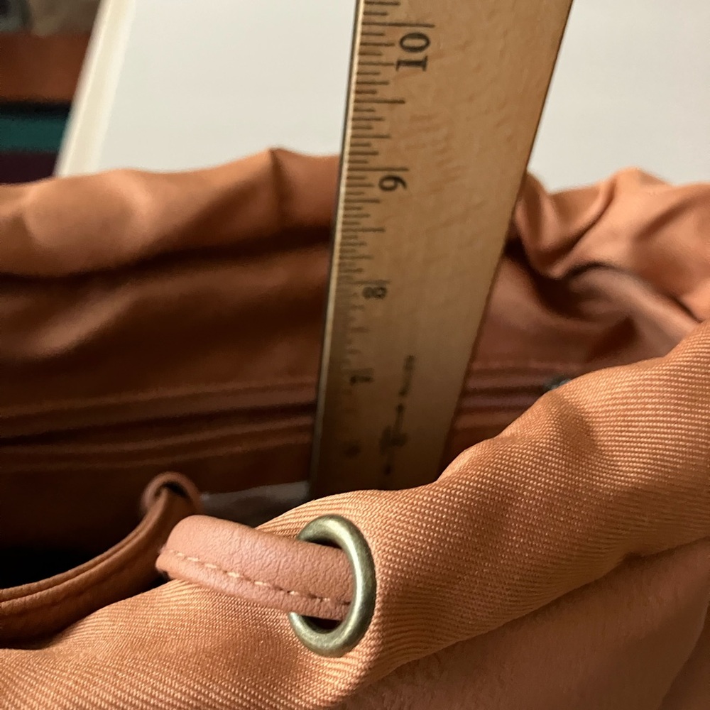 Universal Thread Tan Backpack With Structured Des… - image 3